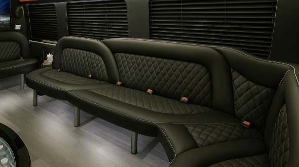 san francisco 15 passenger party bus interior