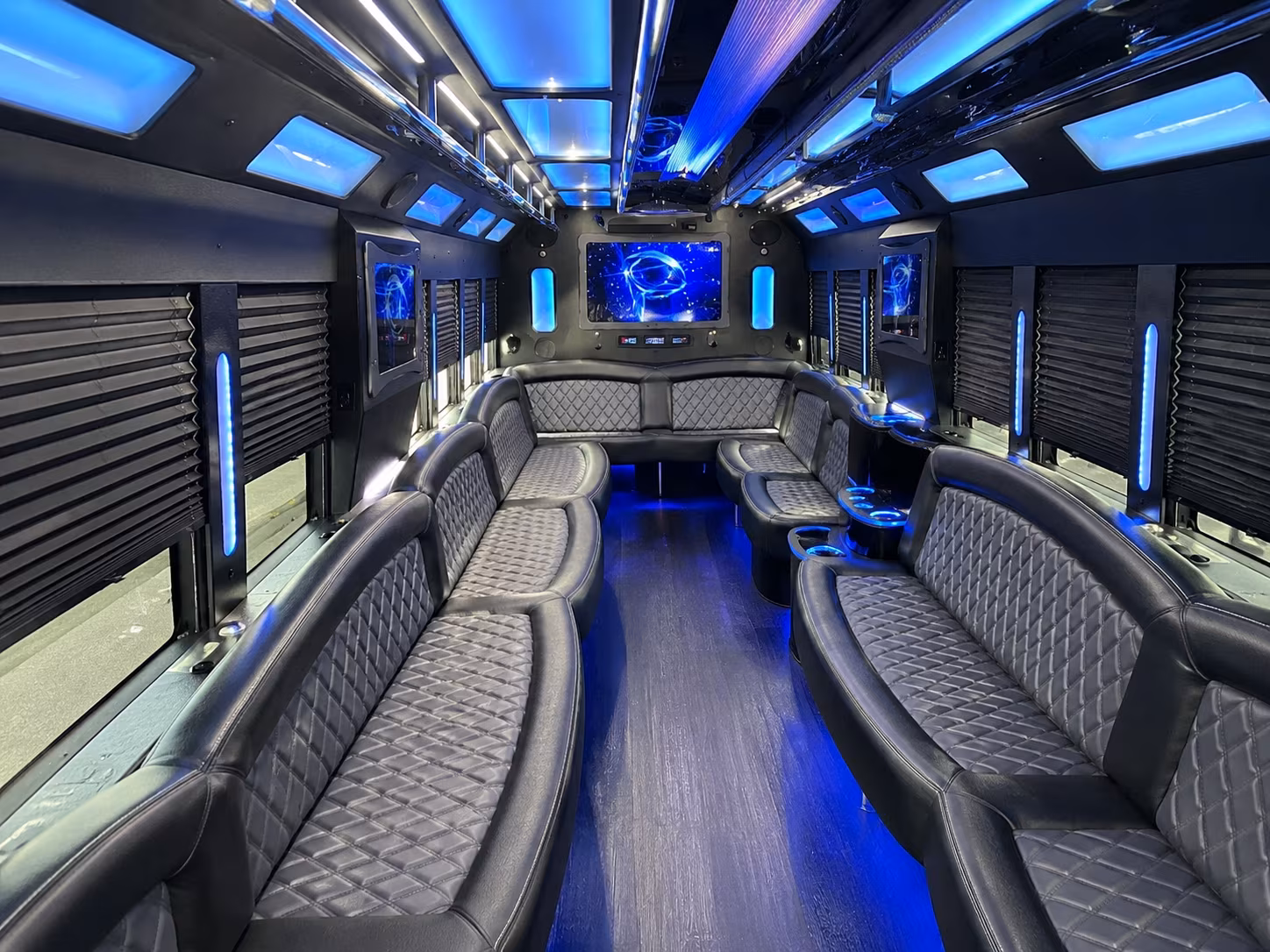 San Francisco Birthday, Sweet 16, & Quinceañera Transportation party bus exterior