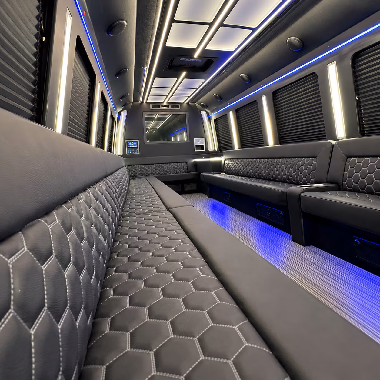 San Francisco Birthday, Sweet 16, & Quinceañera Transportation party bus exterior