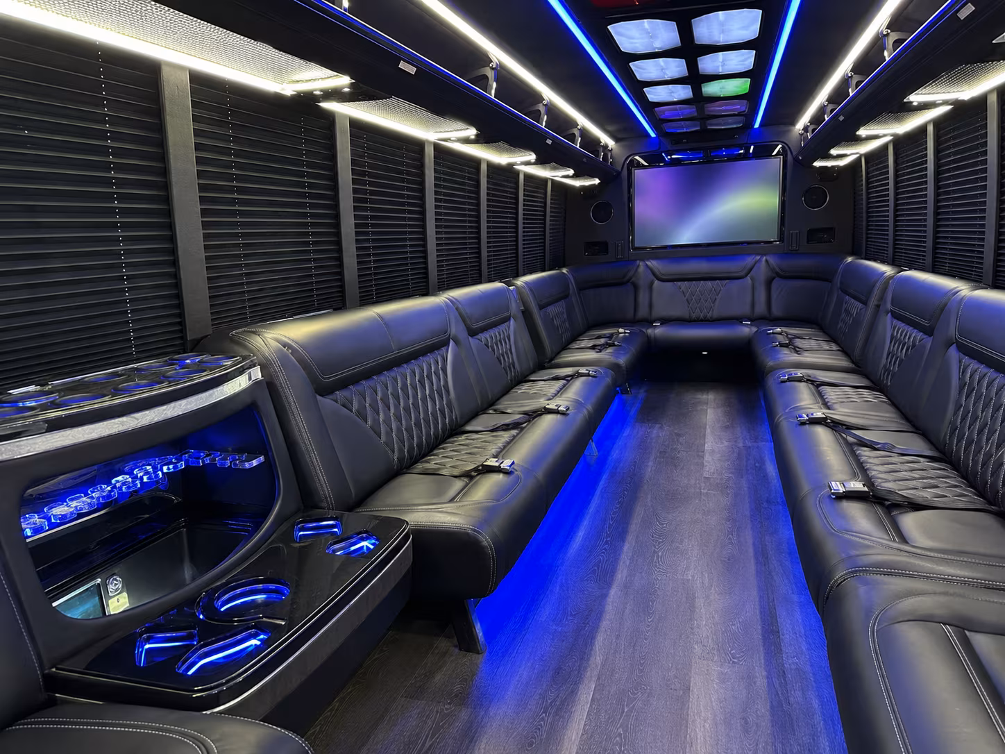 San Francisco Private Event Transportation party bus exterior