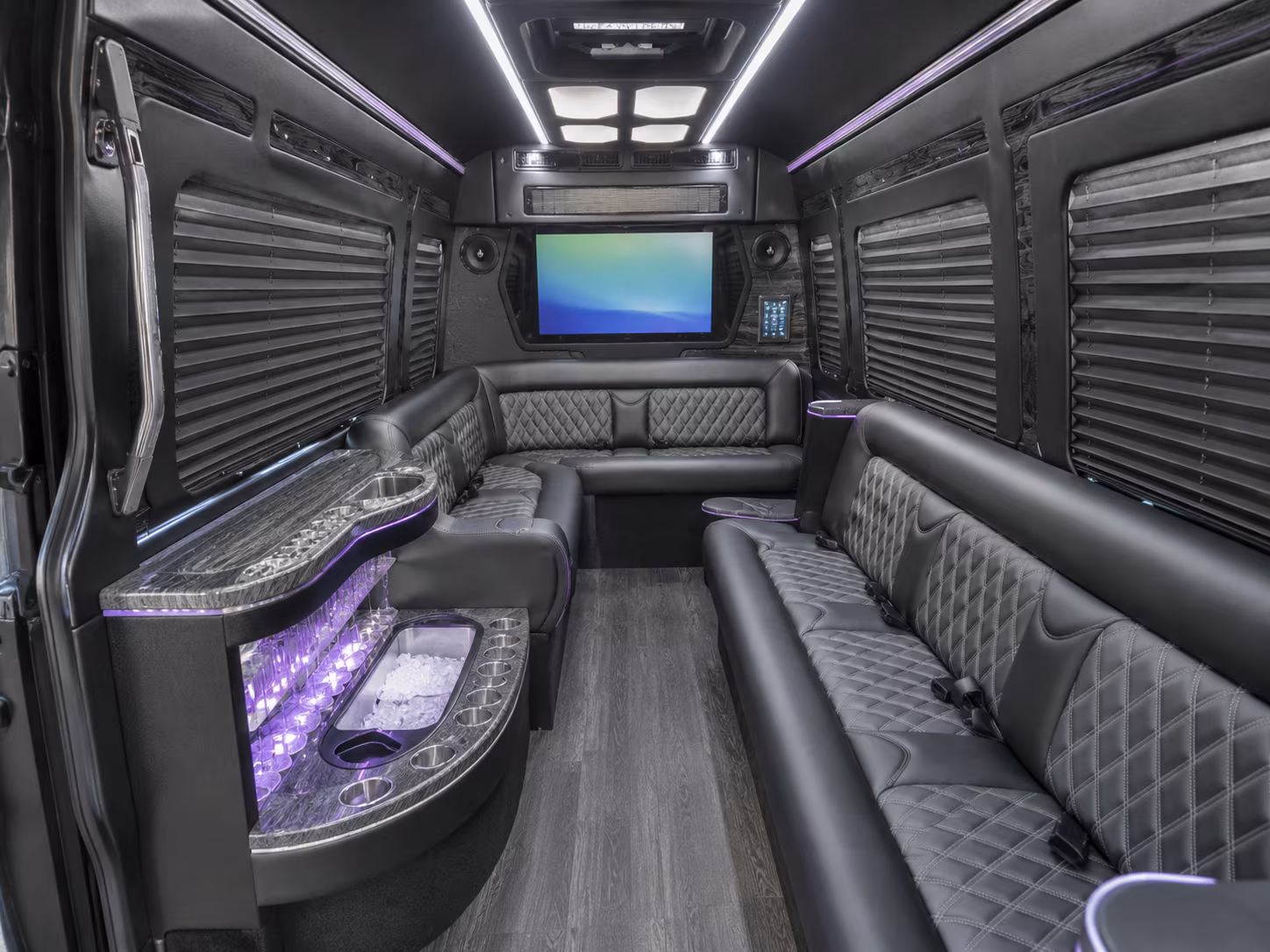 San Francisco School Event Transportation party bus exterior