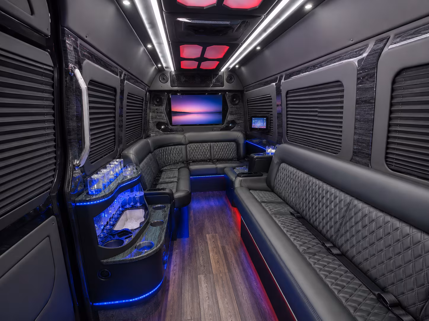 San Francisco School Event Transportation party bus exterior
