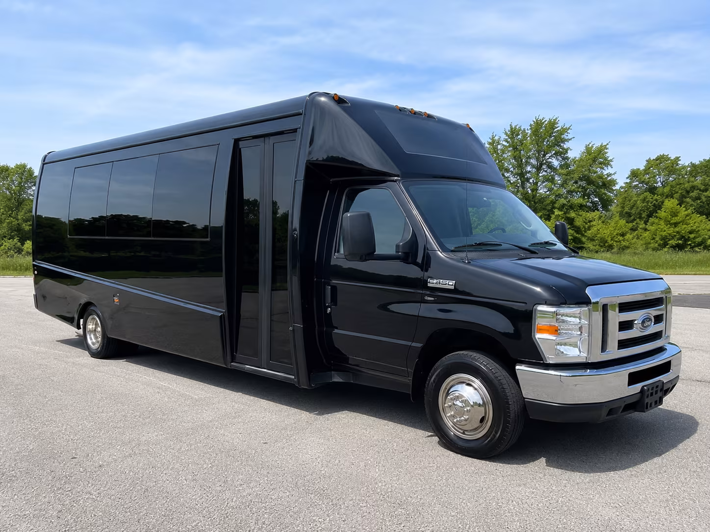 San Francisco School Event Transportation party bus exterior