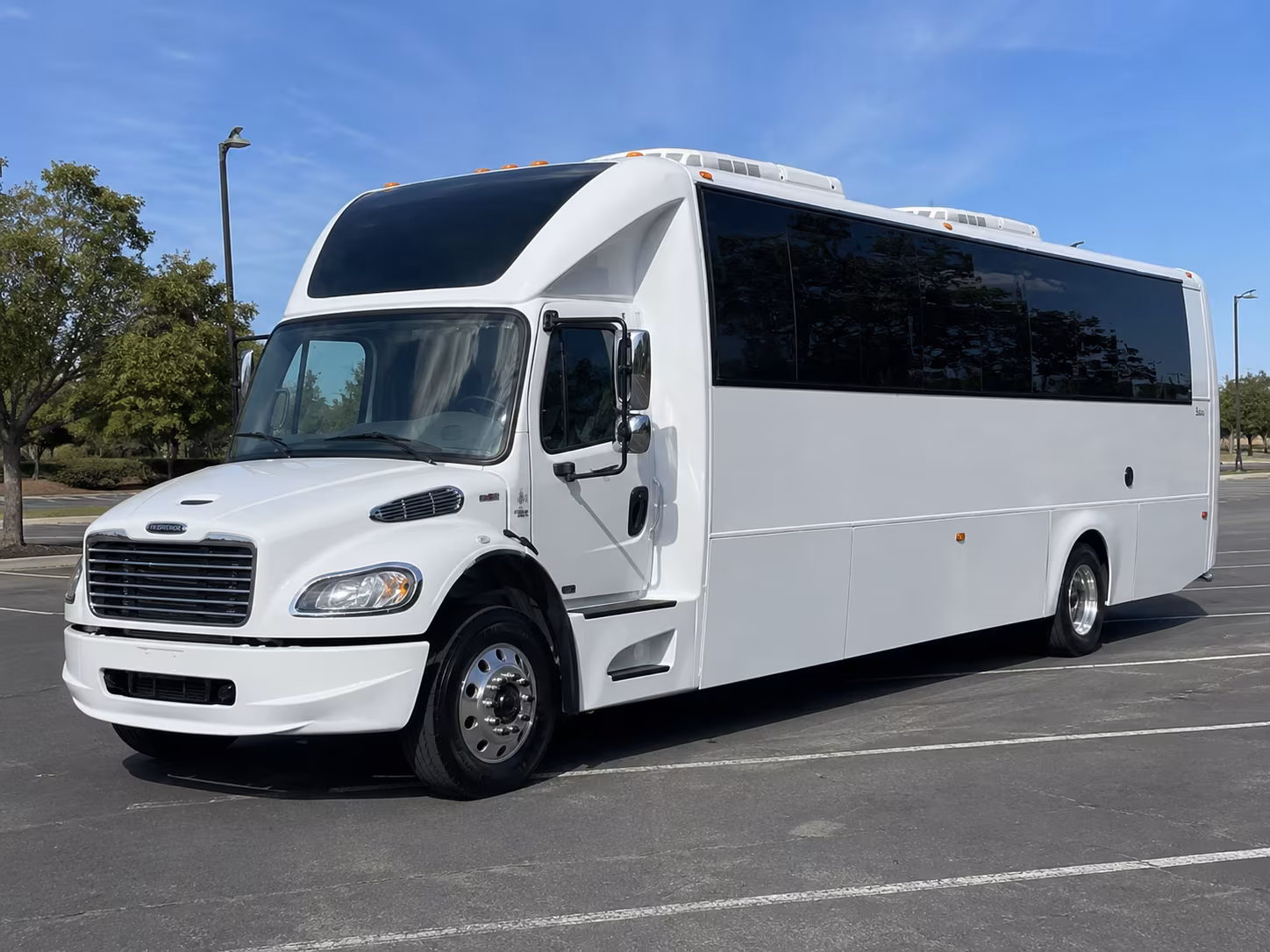 San Francisco Sporting Event Transportation party bus exterior