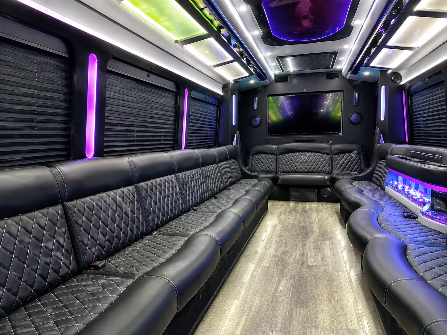 San Francisco Winery Tour & Pub Crawl Transportation party bus interior